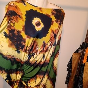 Cefian USA  Tie Dye Asymmetrical Shirt